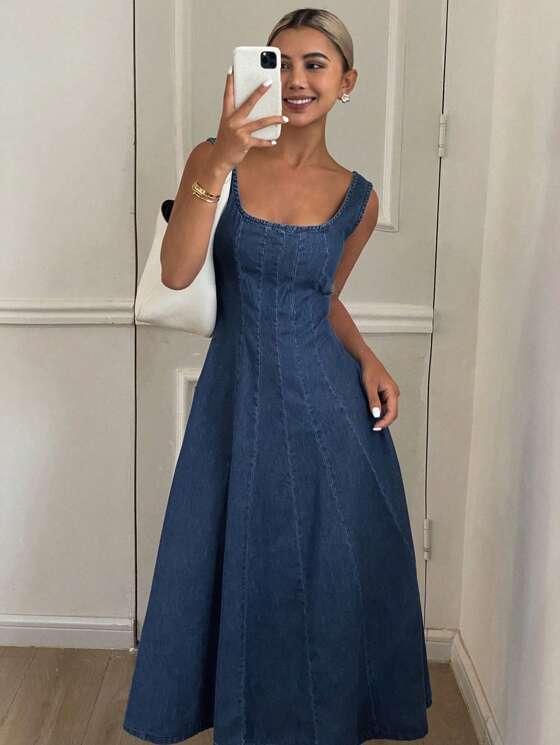 Women's A-Line Casual Summer Solid Dress